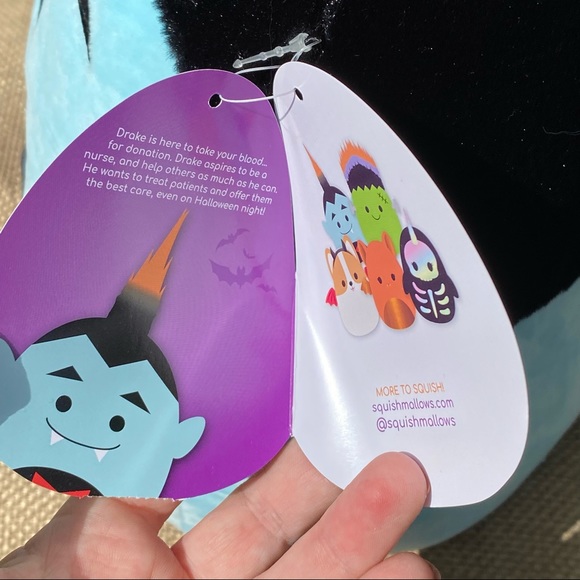 Squishmallow DRAKE The Dracula 12” NWT - Picture 6 of 7